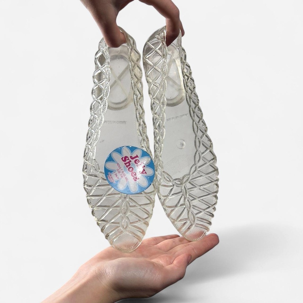 Clear Peep Toe Jelly Shoes